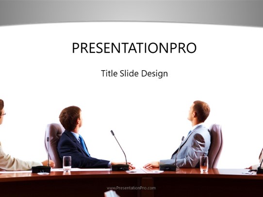 Viewing Presentation PowerPoint Template title slide design