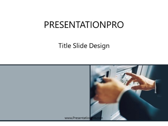 Atm PowerPoint Template title slide design