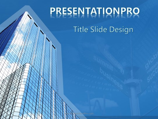 Big Business PowerPoint Template title slide design