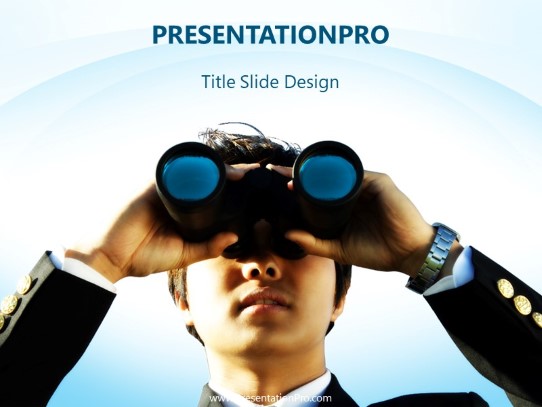 Business Vision PowerPoint Template title slide design
