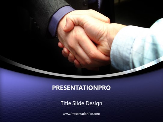 Close The Deal PowerPoint Template title slide design