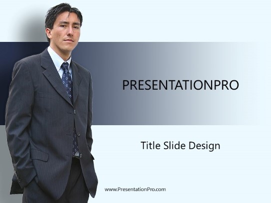 Confident Latino Business PowerPoint template - PresentationPro