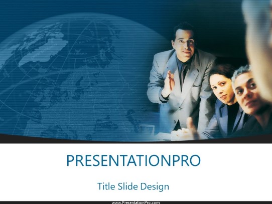 Consulting Group Blue Business PowerPoint template - PresentationPro