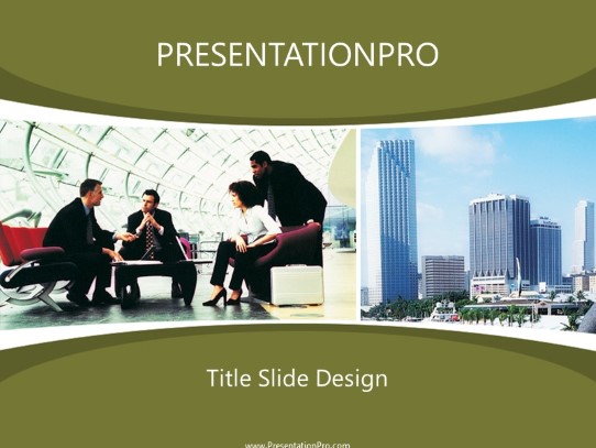Corporate America PowerPoint Template title slide design