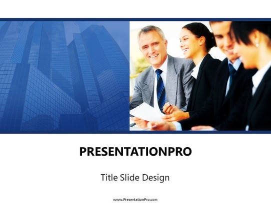 Corporate Group PowerPoint Template title slide design