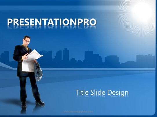 Daily News Business PowerPoint template - PresentationPro