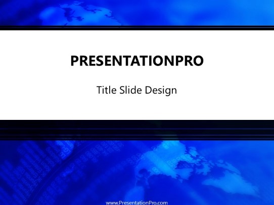 E Business PowerPoint Template title slide design