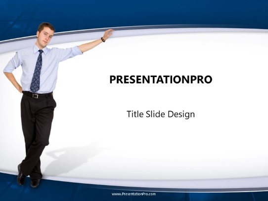 Guy On Wall Business PowerPoint template - PresentationPro