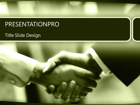 Hello2 Gold PowerPoint Template title slide design