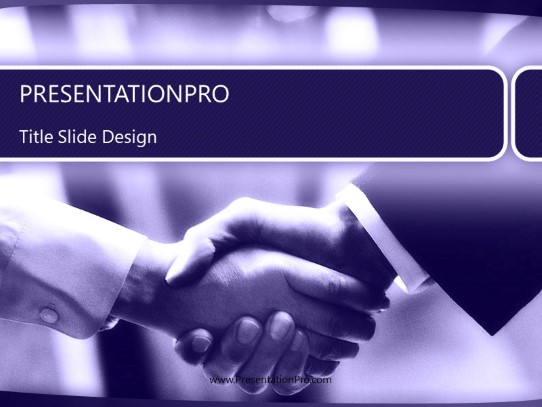 Hello2 Purple PowerPoint Template title slide design