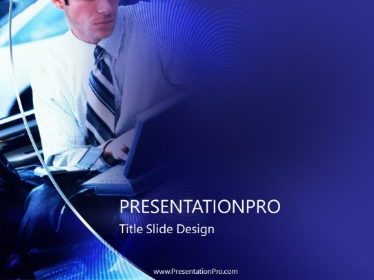 High Flyer PowerPoint Template title slide design
