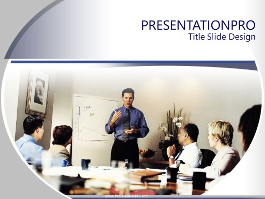 Making A Point PowerPoint Template title slide design