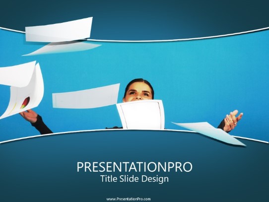 Success Papers PowerPoint Template title slide design