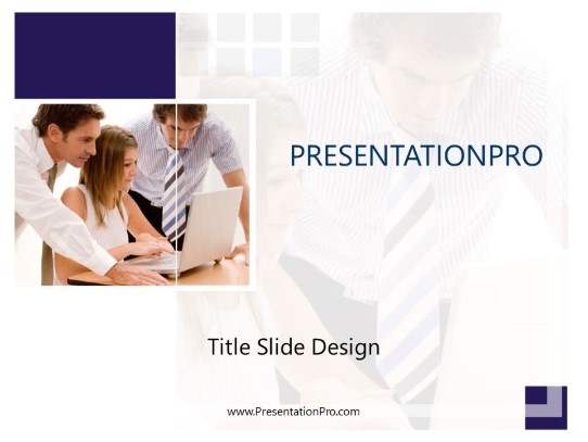 Three Working Business PowerPoint template - PresentationPro
