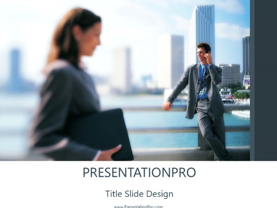 Work Bound PowerPoint Template title slide design
