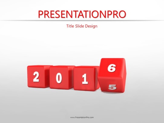 2016 Rolling Blocks 02 Calendar PowerPoint Template - PresentationPro