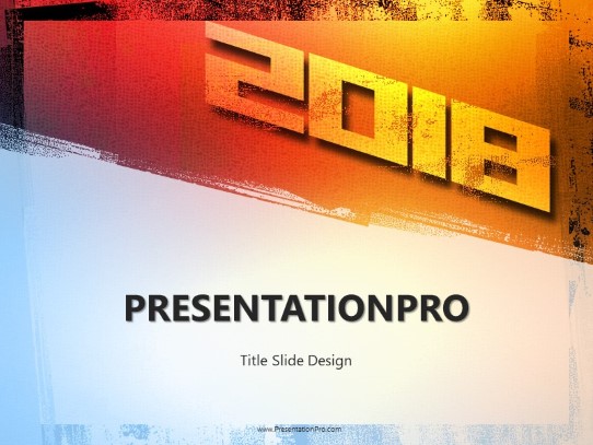 2018 Grungy PowerPoint Template Title PPT Slide design