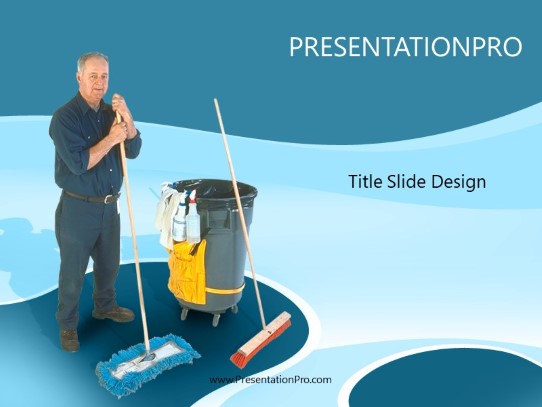 Schneider Aqua PowerPoint Template title slide design