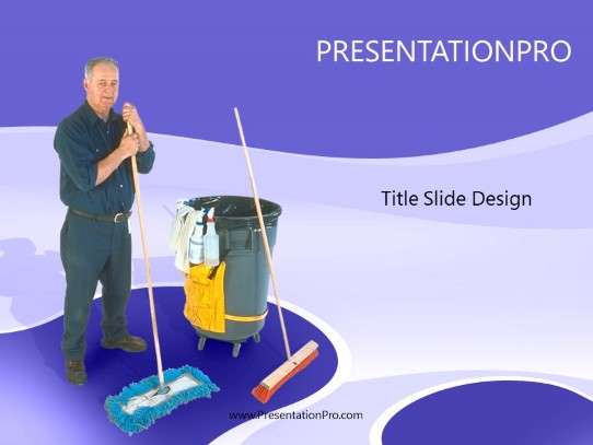 Schneider Blue PowerPoint Template title slide design