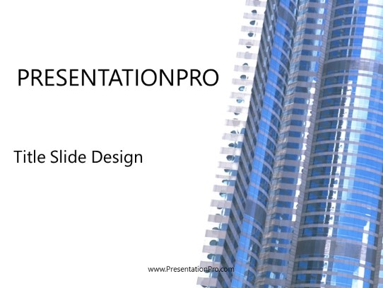 Abstract Windows PowerPoint Template title slide design