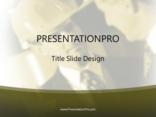 Architect PowerPoint Template title slide design