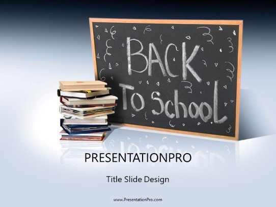 Back 2 School 2 PowerPoint Template title slide design