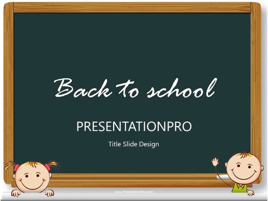 Back To School Kids Education Powerpoint Template Presentationpro