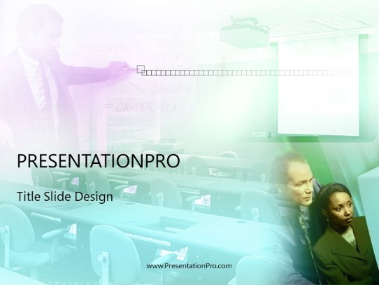 Boardroom Tea PowerPoint Template title slide design