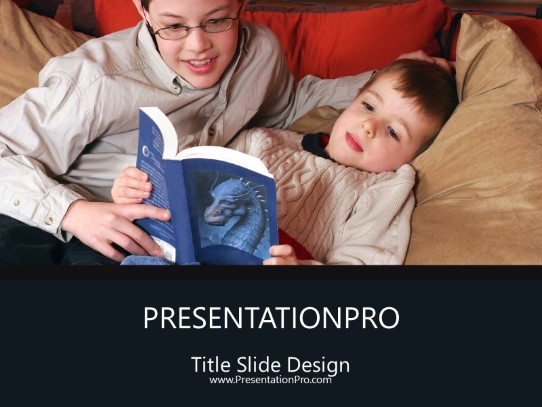 Book Brothers PowerPoint Template title slide design