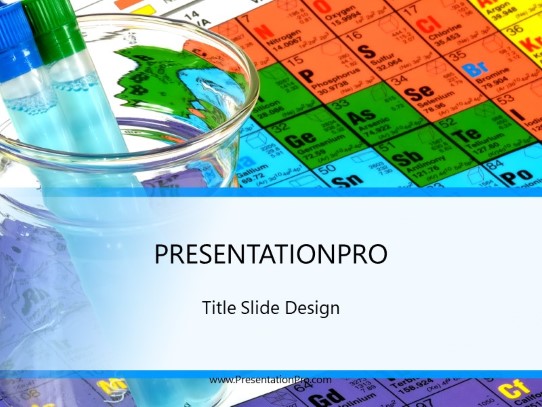 Chemistry Class PowerPoint Template title slide design