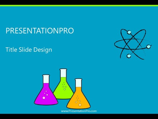 Science Class PowerPoint Template title slide design