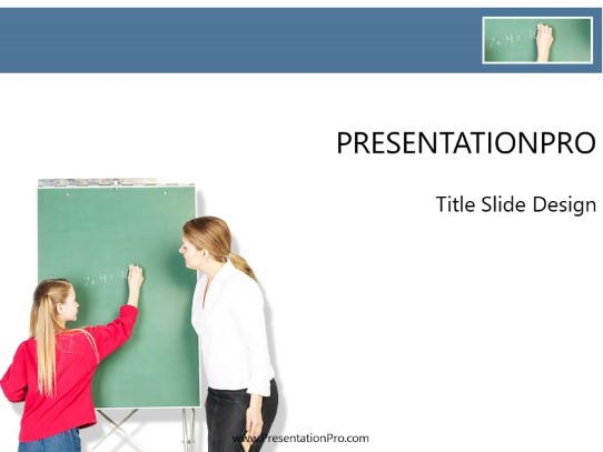 Seven Plus Four PowerPoint Template title slide design