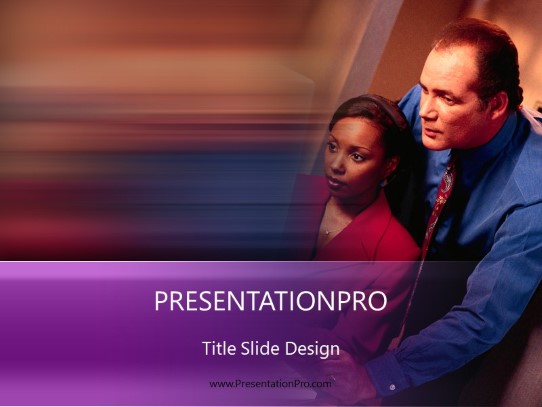 Show Me 02 Purple PowerPoint Template title slide design