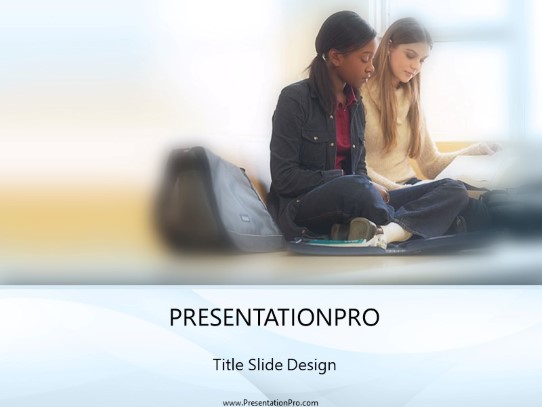 Study Hall PowerPoint Template title slide design