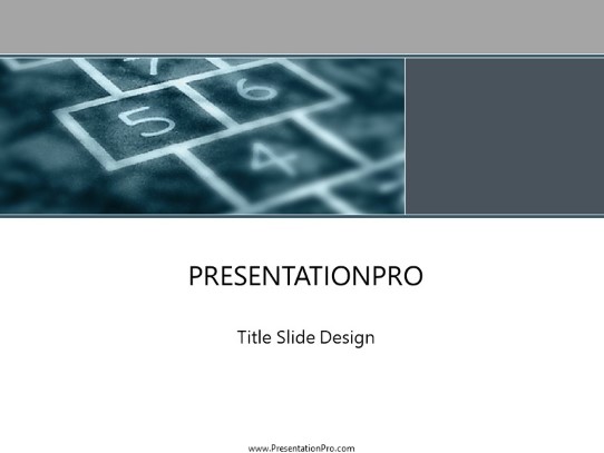 The Playground PowerPoint Template title slide design