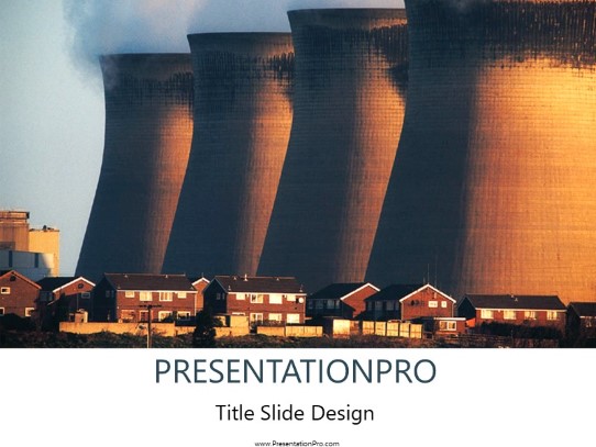 Too Close PowerPoint Template title slide design
