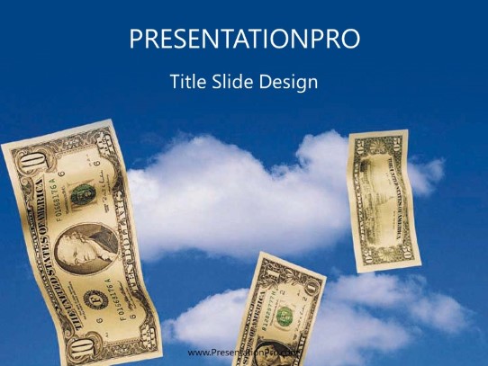 Cash05 PowerPoint Template title slide design