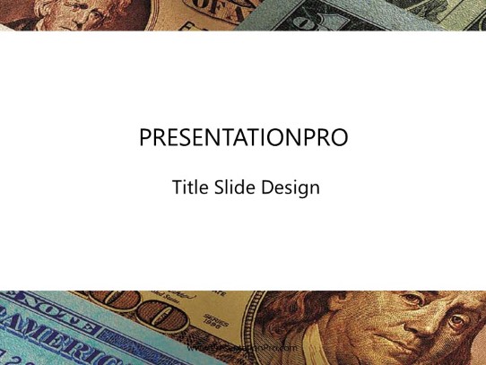 Cash12 PowerPoint Template title slide design