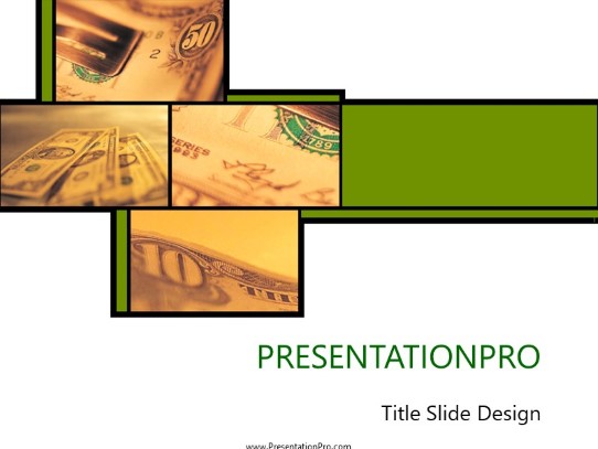More Money PowerPoint Template title slide design