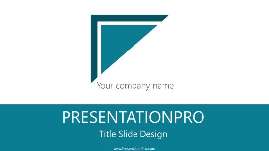 Flat Square Widescreen PowerPoint Template title slide design