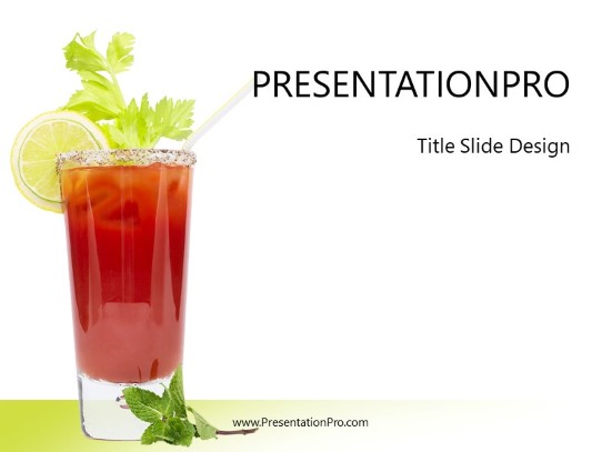 A Bloody PowerPoint Template title slide design