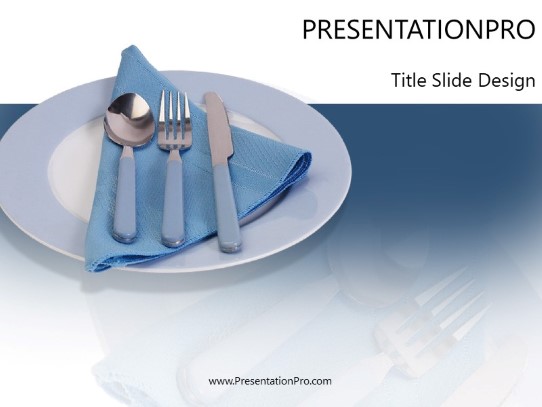 Blue Setting PowerPoint Template title slide design