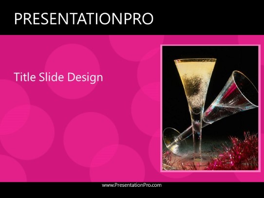 Bubbly PowerPoint Template title slide design