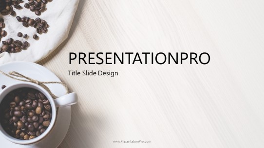 Coffee Table 01 Widescreen PowerPoint Template title slide design