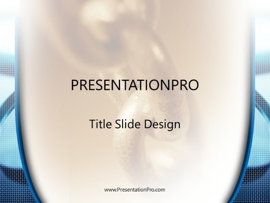 Chains PowerPoint Template title slide design