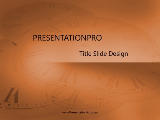 Faces Rust PowerPoint Template title slide design