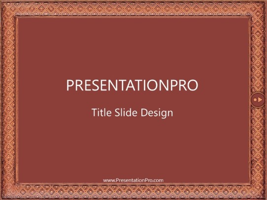Frame03 PowerPoint Template title slide design