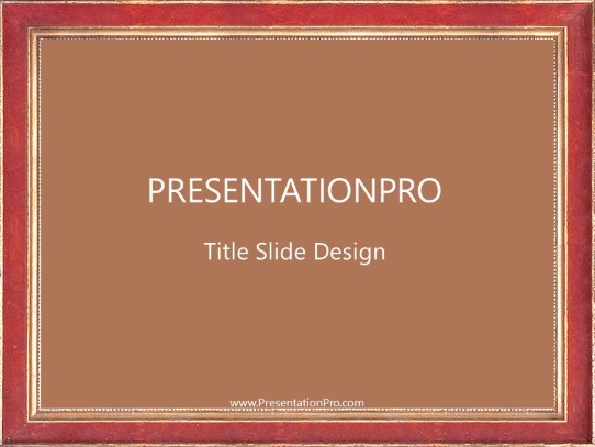 Frame05 PowerPoint Template title slide design