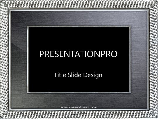 Frame07 PowerPoint Template title slide design