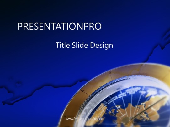 Navigate PowerPoint Template title slide design